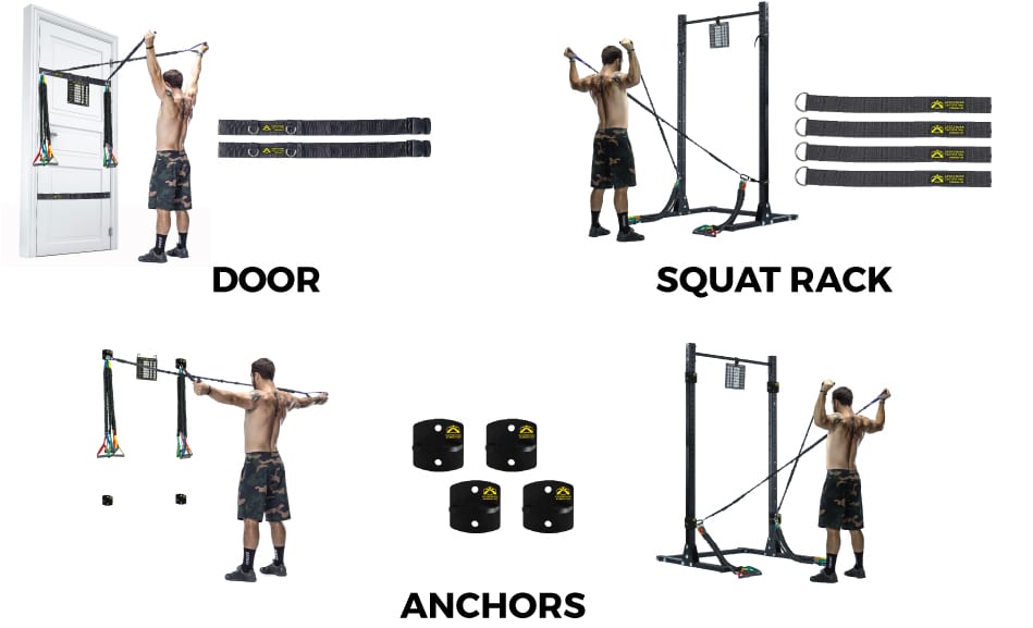 Athletic Crossover Symmetry Individual Exercise Package w/Squat Rack Straps 